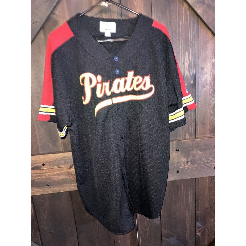 Pittsburgh Pirates Starter MLB Black Jersey‎ Mens Size XL Vintage